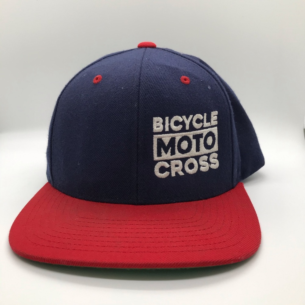 Blue and Red bicycle moto cross hat